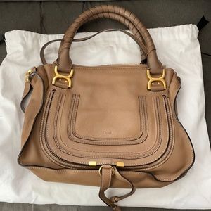 Pre-owned Chloe Marcie in Nut color.